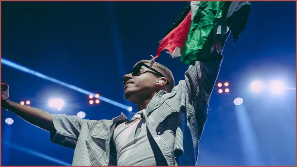 Fãs apoiam Macklemore no encerramento da turnê “Free Palestine”